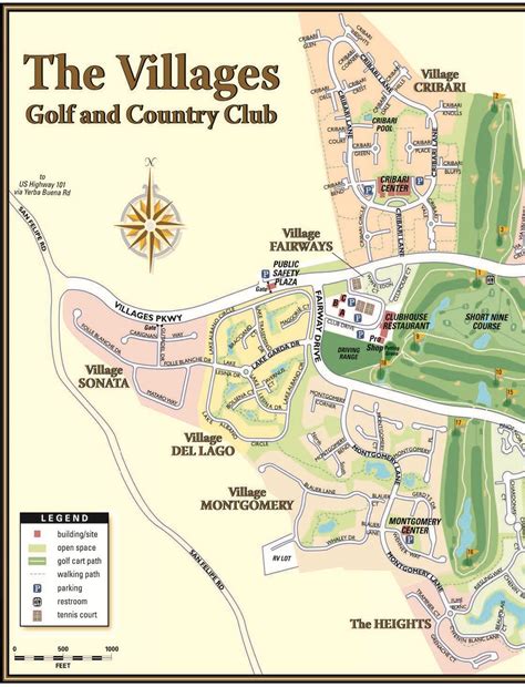 the villages village map.